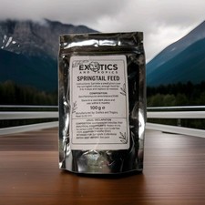 Springtails Food Bioactiv Livefood Gut Load Cricket Locust Reptile 100g