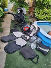 Jane Trider Matrix Pushchair/Carrycot + stroller + Isofix swivel car mount 