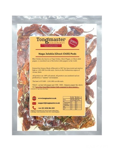 Whole dried naga bhut - whole,