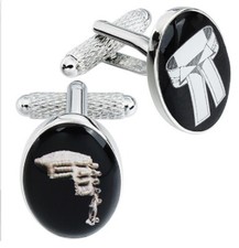 Onyx Art London Barrister's Wig & Collar Design Cufflinks in Gift Box CK1143