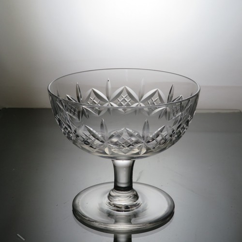 Cut crystal footed dessert - cut,