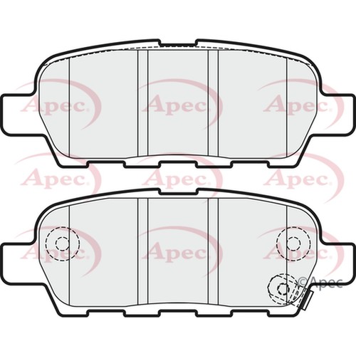 Brake pads set rear - brake,