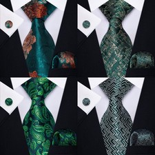 3pcs Mens Tie Floral Stripes