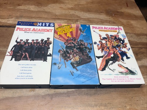 Police academy vhs tapes - 3,