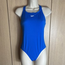 Speedo Endurance+ Medalist Swimsuit Blue One Piece -Age 9-10 years NO TAGS