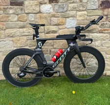 Scott Plasma 5 56cm Size Large Time Trial TT Triathlon Bike SRAM Drag2Zero