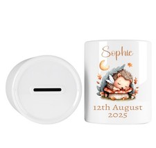Personalised Child Money Box Child Piggy Bank Savings Keepsake Baby Gift Memento