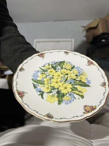 Royal albert primroses plate - primroses,