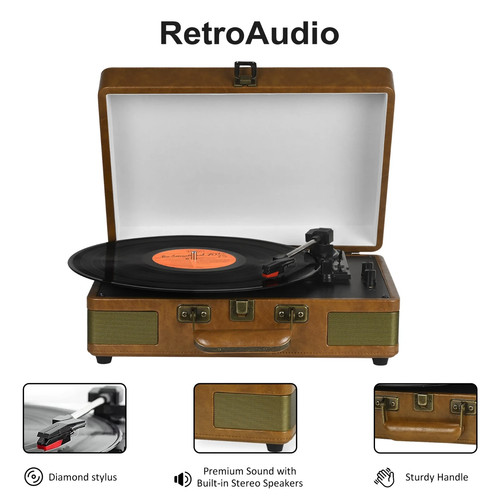 Record player turntable - record,