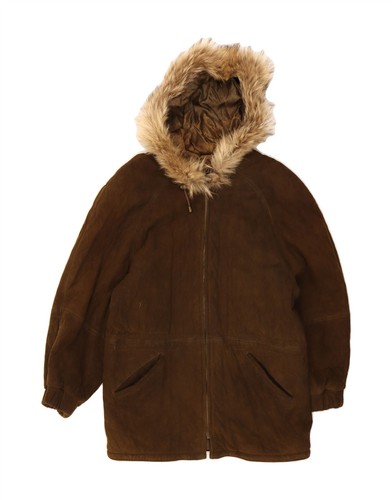 Vintage womens hooded suede - hooded,
