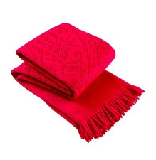 Christy Raspberry Lace Throw