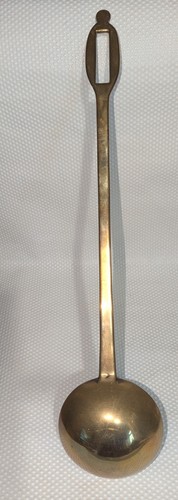 Solid brass ladle 48cm large - 48cm,