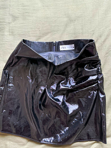 Zara women black faux - black,