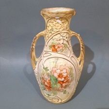 Austrian Porcelain Vase Hand Decorated