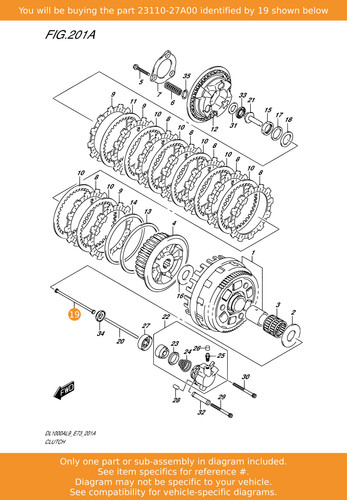 Suzuki rod clutch - suzuki, rh