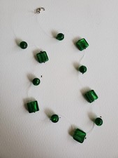 Green Glass Beads Wire