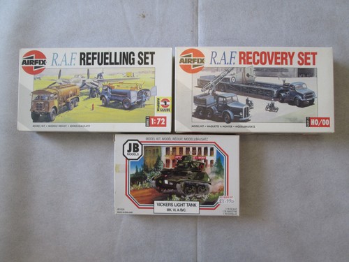 Three model kits - -, vehicles