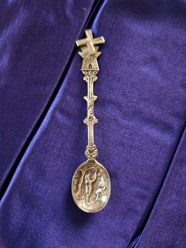 Silver plate dutch spoon - plate,