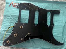 Stratocaster HSS Guitar black Pickguard Wired With CTS pots  and switch 