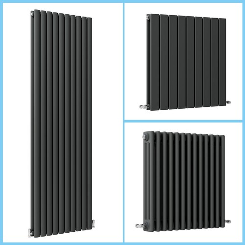 Anthracite designer radiator - designer,