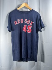 Vintage Pedro Martinez Boston Red Sox #45 Majestic MLB T Shirt Medium 90s/00s