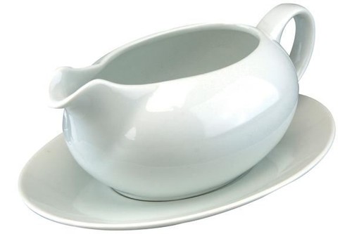 Vinci porcelain gravy boat - porcelain,