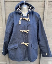SEASALT CORNWALL SEA FOLLY BLUE STRIPE COAT JACKET SIZE 14