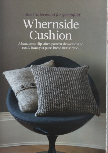 Whernside cushion knitting - -,