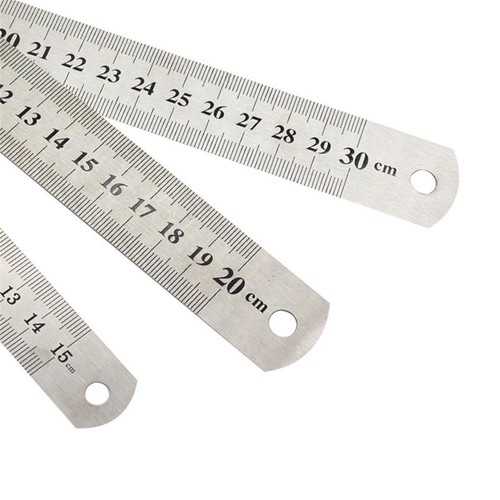 Double side metal ruler - side,