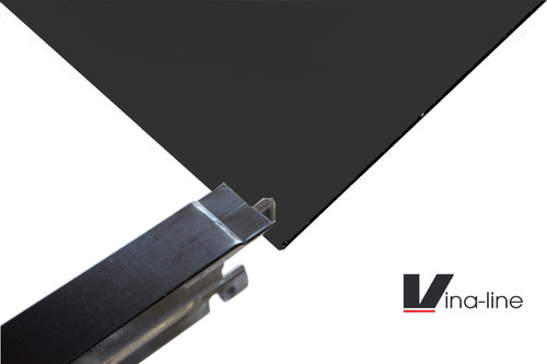 Black vinyl tile and - black,