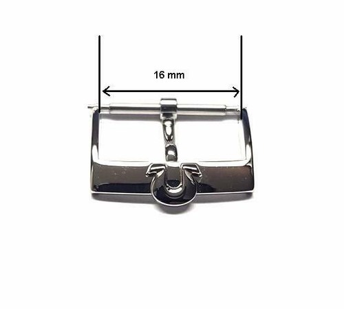 Omega steel buckle tongue 16mm - steel,