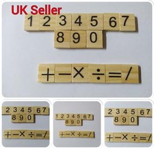 Pick And Mix Wooden Scrabble Art Letters CHOOSE YOUR OWN A-Z Tiles & Numbers 0-9