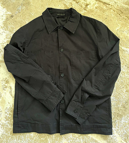 Zara men black button - men’s,