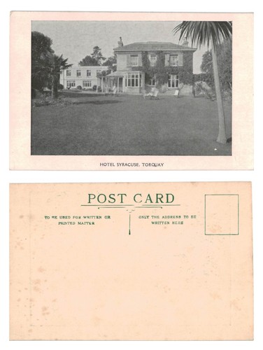 Vintage postcard hotel - vintage,