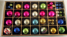 VINTAGE  GLASS  CHRISTMAS TREE BAUBLES - 40+