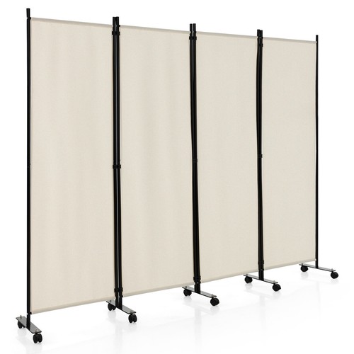 Piece folding room divider - 4-piece,
