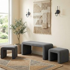 3er Set Upholstered Bed End