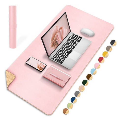 Large leather desk - pu, mat