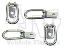 4 x Small Zinc Plated Tie Down