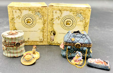 Boyds bears trinket boxes - (2),
