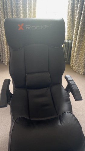 Xrocker gaming chair black - black,