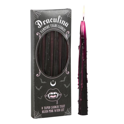 Pink vampire tears candles - vampire,
