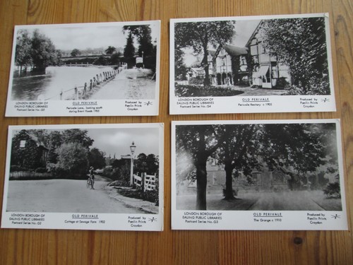 Postcards perivale old - postcards, x4
