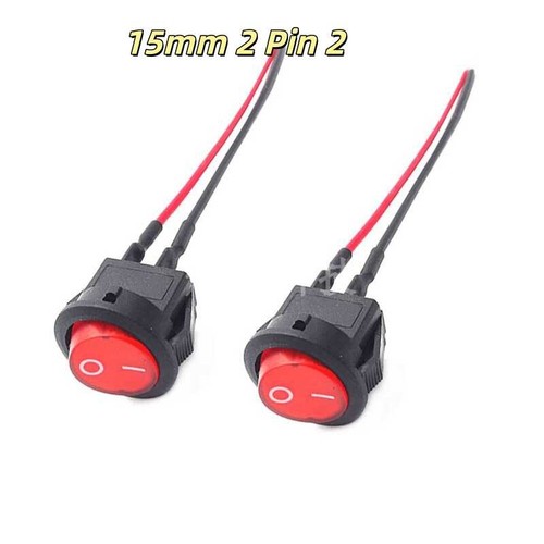Off round rocker switch - on/off,