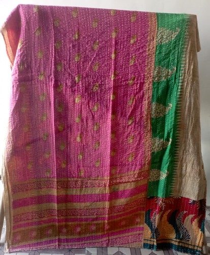 Indian handmade quilt vintage - indian,