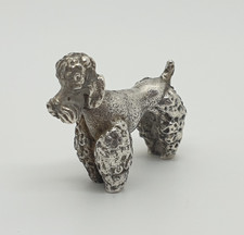 Italian 800 Solid Silver Miniature Puddle Dog Figurine