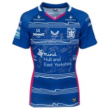 Squad Signed Hull FC Match Spare Shirt 2025 Super League Charity
