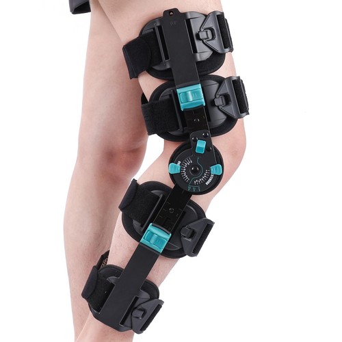 Hinged rom knee brace - knee,