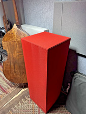 GIK  Soffit Bass Trap - Soffit-Red-Fabric caps.