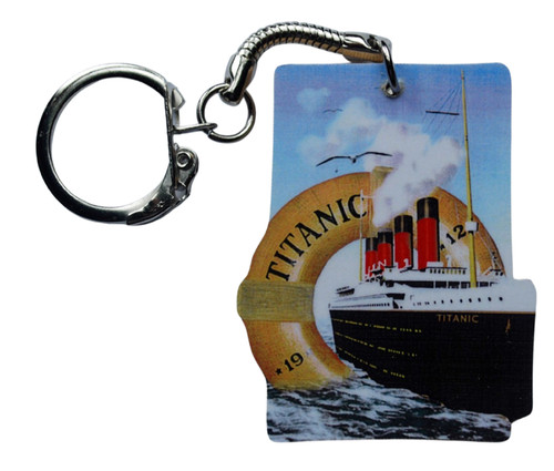 Rms titanic keyring white - rms,